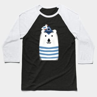 Captain Polar bear Baseball T-Shirt